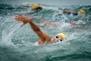 Natación triatlón aguas abiertas playa de Can Pere Antoni Palma Mallorca.